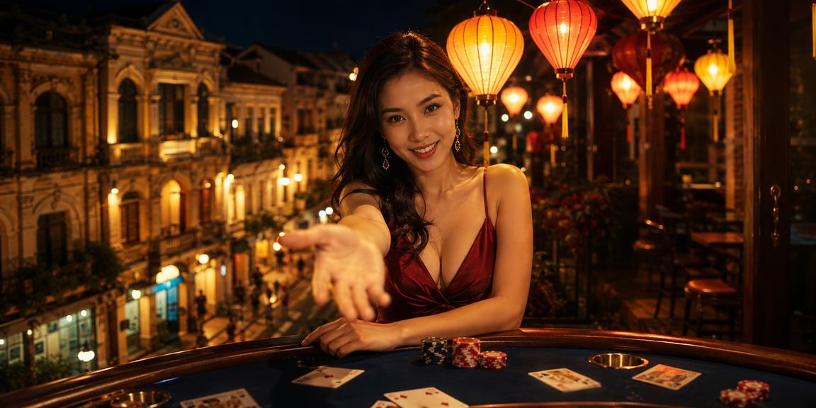 Cảnh đêm Hà Nội với đèn lồng lung linh trong không khí giải trí trực tuyến
