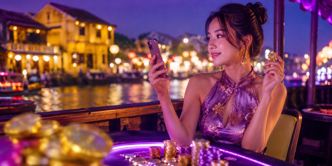 Trò chơi bài neon tại Hội An – bảo mật và giải trí trực tuyến